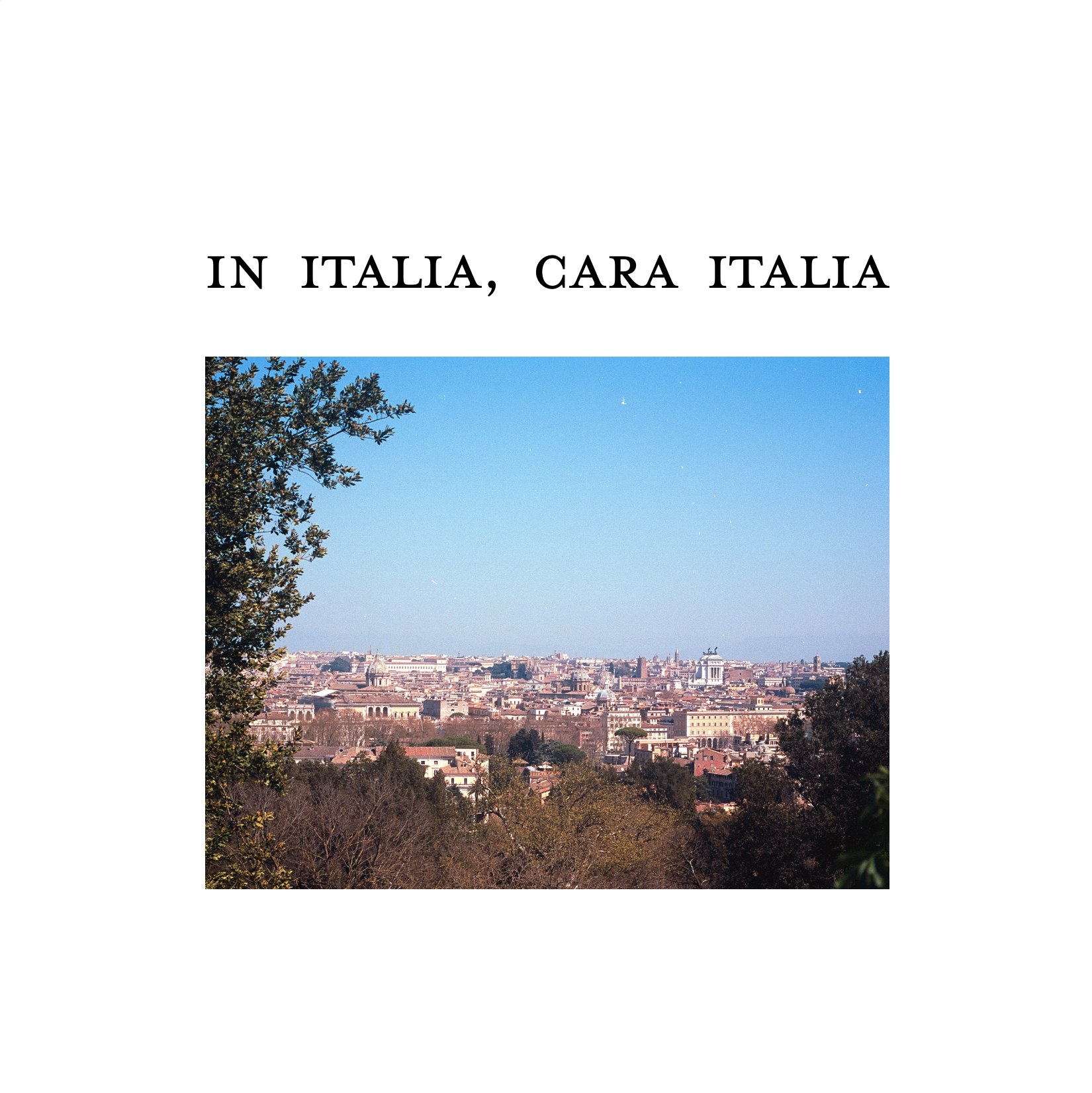 in italia, cara italia